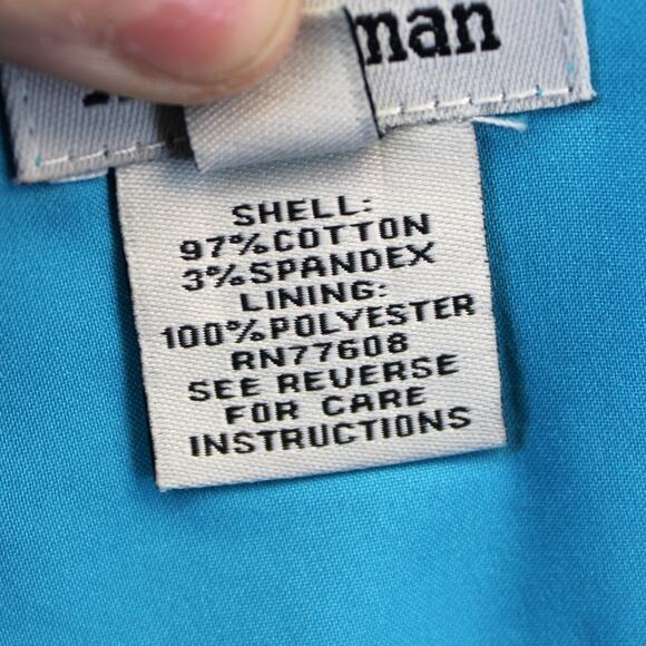 J. Peterman Womens 6 Sheath Dress Turquoise Blue Tie Shoulders Sweetheart‎ Neck - Picture 8 of 10